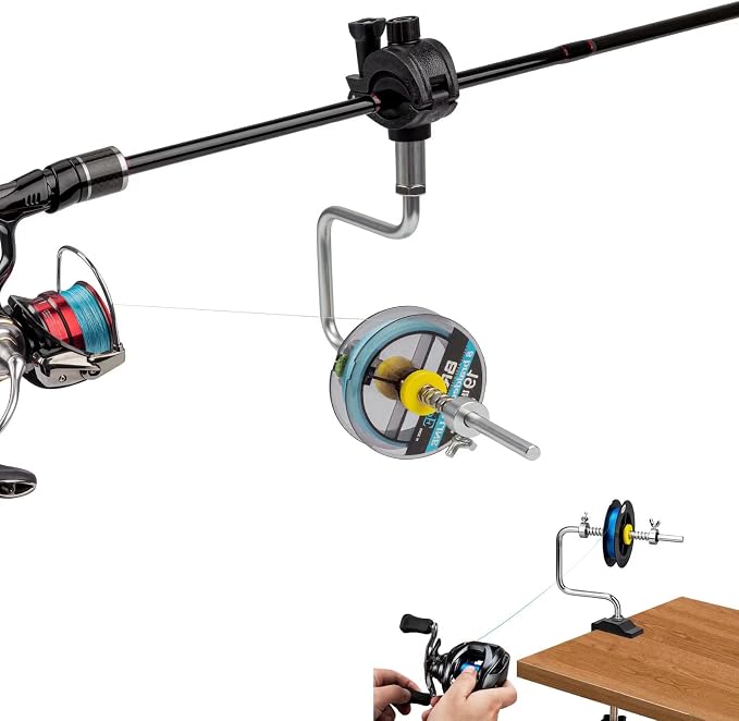 THKFISH Fishing Line Spooler Fishing Line Winder Spooler Fishing Accessories Adjustable Stable Portable Fishing Line Spooler/Fishing Line Remover