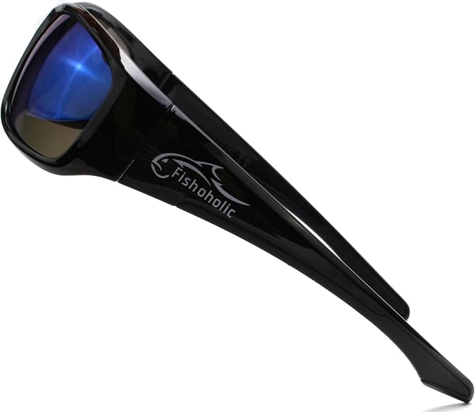 Fishoholic Pro Series Polarized Fishing Sunglasses with Rubber - UV400 Sun Protection Fishing Gift