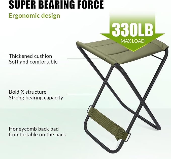 THKFISH Fishing Backpack with Foldable Chair, 35L Tackle Box Backpack with Rod Holders Fishing Storage Bag Portable Stool for Outdoor Fishings, Camping, and Hunting
