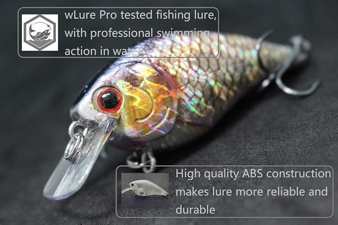 Minnow Crankbait for Bass Fishing Bass Lure Jerkbait Fishing Lures and Tackle Box