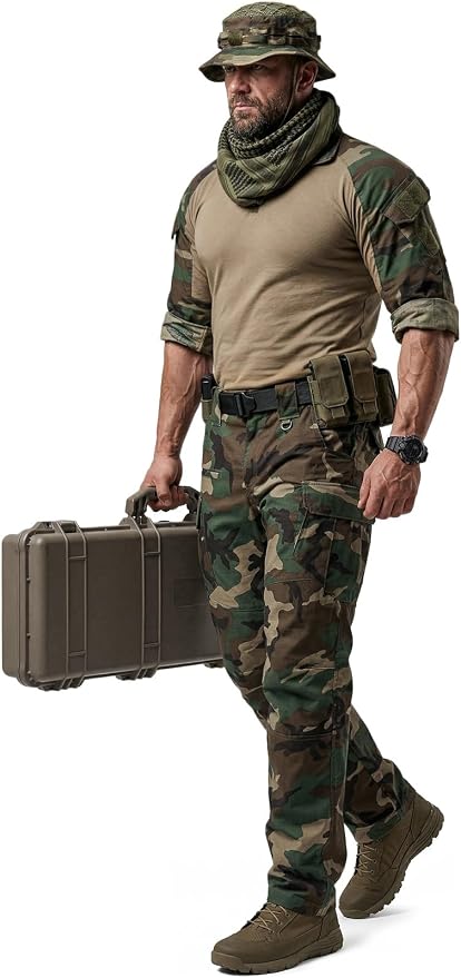 CQR Men's Tactical Boonie Hat, Breathable Packable Sun Hat for Hunting, Hiking, Fishing, Shooting, and Outdoor Activities