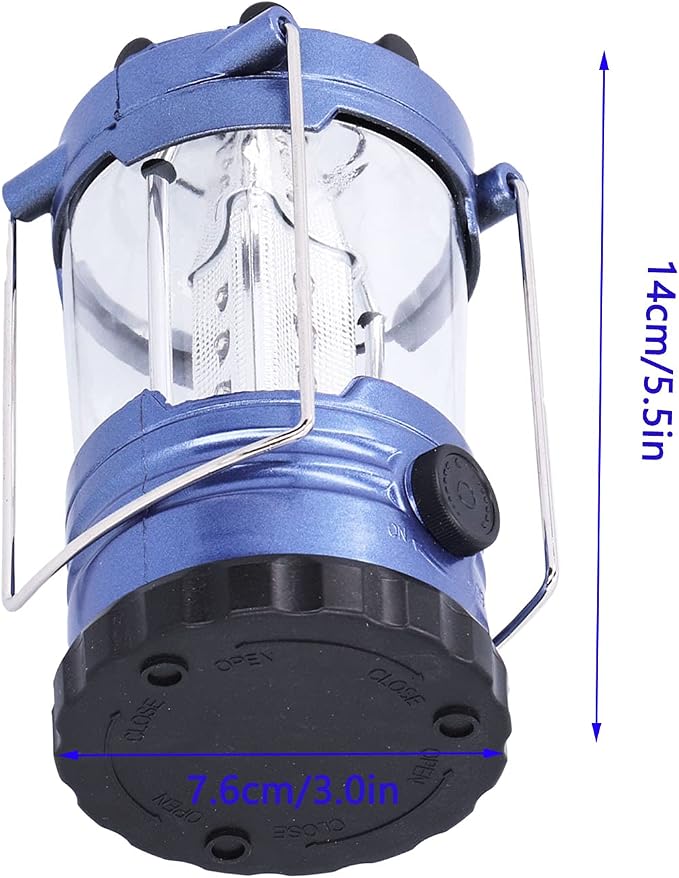 Camping Lantern, Portable with Adjustable Brightness Handle Grip, Outdoor Lantern 12LED for Hiking Fishing Tent Cave Exploration
