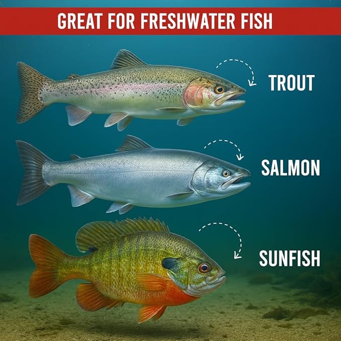 Spinning Fishing Lures for Freshwater – Inline Spinner 3-Pack for Trout, Salmon, Panfish, Bass, Crappie & Perch