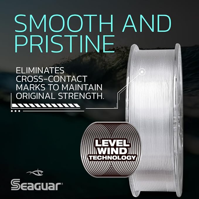 Seaguar Fluoro Premier Saltwater Fishing Line Shock Leader, 100% Fluorocarbon, Multiple Sizes