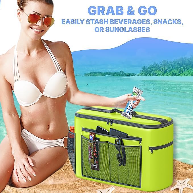 TidyFriend Kayak Cooler Behind Seat, Waterproof Cooler for Kayaking, Kayak Accessories Cooler Bag, Compatible with Lawn Chair Seat, Portable Ice Chest, Keeps Drinks Cold, Travel, Beach, Lunch