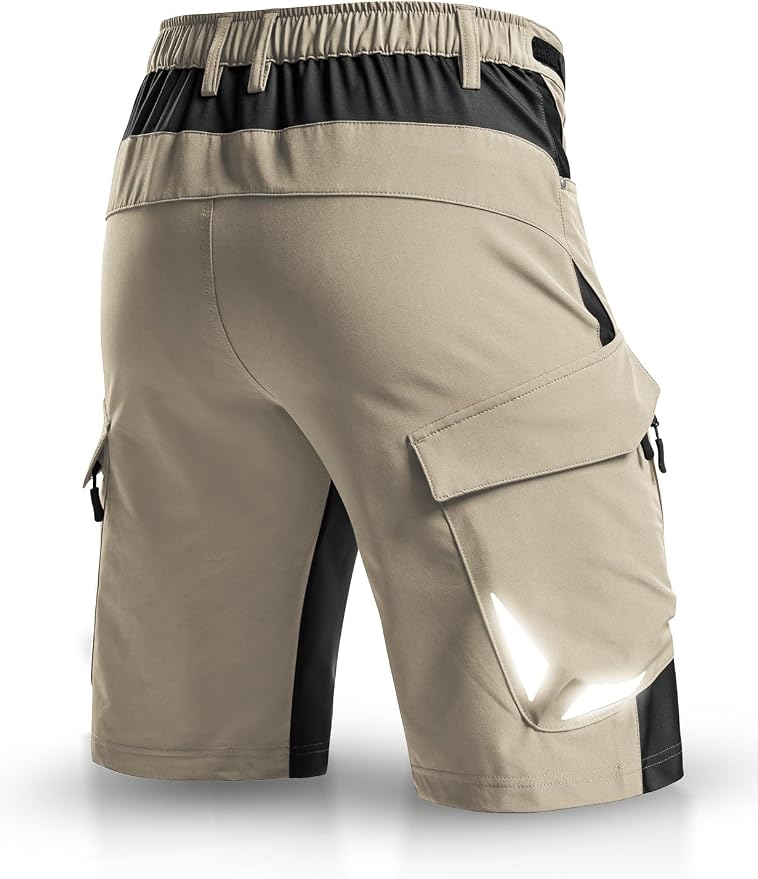 XKTTAC Men's Outdoor Quick Dry Lightweight Stretchy Shorts for Hiking, Tactical, Camping, Travel with 6 Pockets