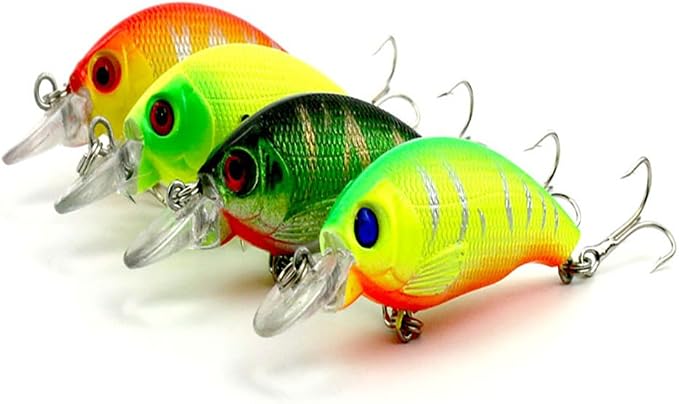 Topconcpt 275-Piece Fishing Lure Kit - Frogs, Spoons, Grasshoppers - for Bass, Trout, Salmon