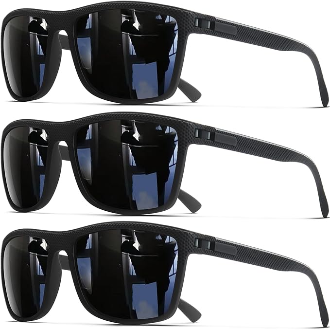 Polarized Sunglasses for Men, UV Protection Lightweight Sun Glasses for Driving Fishing Golf