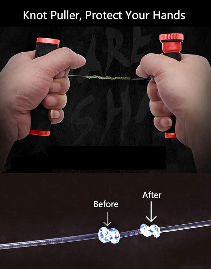 Fishing FG GT Knot Puller Assist, Fishing Knot Tying Tool, PE Fishing Line Spooling Pull Drag, Tension Line Dragger