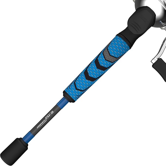 Zebco Omega Spincast Reel and Fishing Rod Combo, 30, Blue/Silver