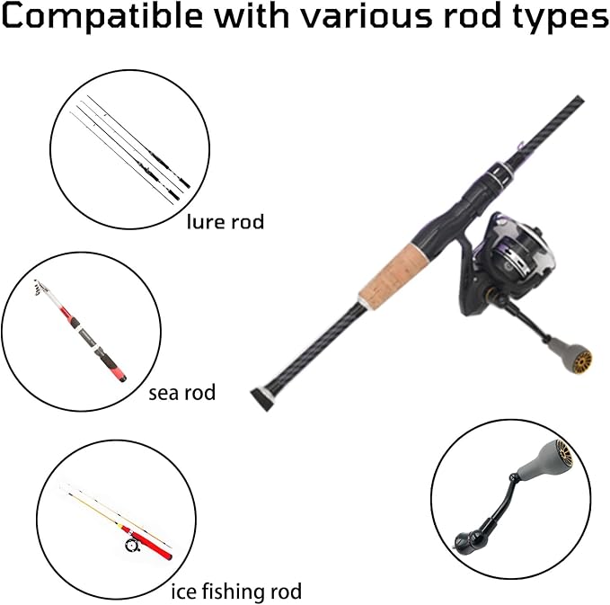 63mm Fishing Spinning Reel Handle Replacement for Shimano Stradic FL/FM Stella Vanford