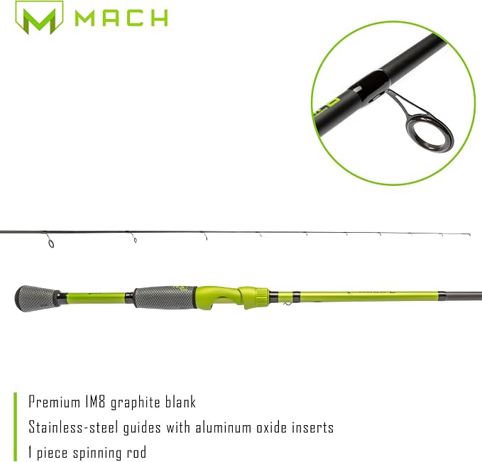 Lew’s MACH Jacked Baitcast Reel and Fishing Rod Combo, HM50 Graphite Rod, Tanso Tech Reel Frame and Sideplate, Carbon Fiber Drag System, 7.5:1 Gear Ratio