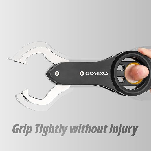 Gomexus Fish Lip Gripper with Scale,Max 40lbs Scale,for Safe Handling Fish,Easy Hook Removal-Ideal Fishing Gifts for Men