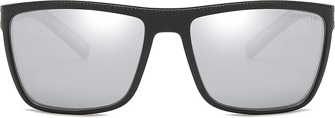 ZENOTTIC Polarized Sunglasses for Men Lightweight TR90 Frame UV400 Protection Square Sun Glasses