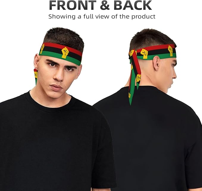 Sports Tie Headbands for Men Women, Adjustable Ninja Karate Head Band Headband for Basketball, Running, Tennis, Yoga
