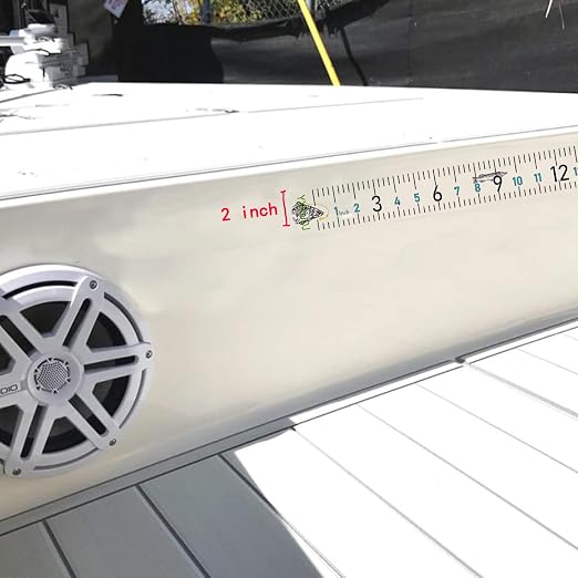 Fishing Ruler for Boat Self-Adhesive Fish Measuring Decals (3 Pack) 51" Waterproof Self Adhesive Measuring Ruler Tape (Transparent)