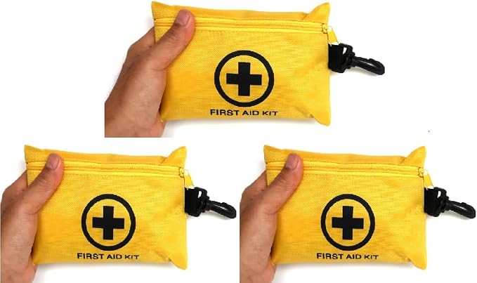 Galaxylense 151 Pcs First Aid Kits Small for Survival Emergency Trauma Military Tactical Medical School Office Home Hunting Camping Hiking Traveling Fishing IFAK EMT Bag Multi Selection (3 Sets)