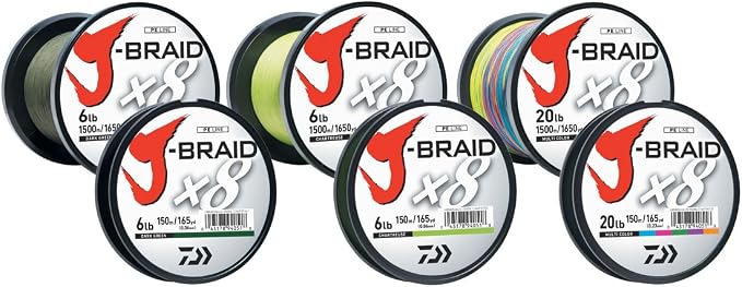 Daiwa J-Braid 300M 8-Strand Woven Round Braid Line