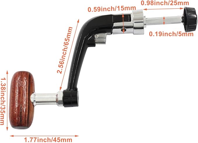 2 Pcs Spinning Reel Handle