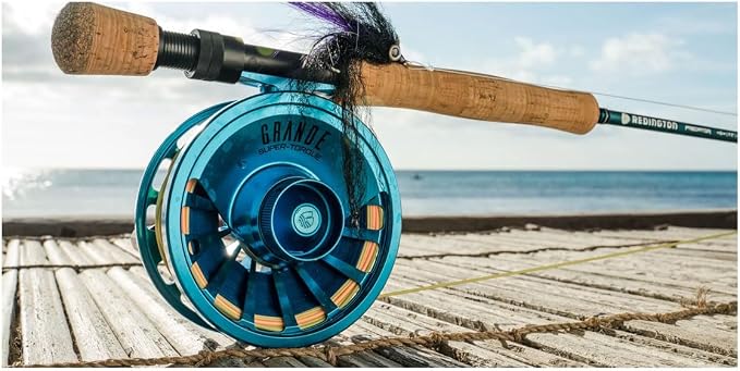 Redington Grande Fly Fishing Reel, Heavyweight Big Game Fly Reels, Freshwater and Saltwater, Super-Torque Drag System, Marine, 7/8/9
