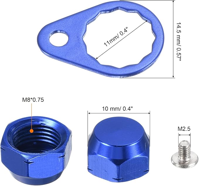 PATIKIL Fishing Reel Screw Nut Locking Plate Right Handle Locking Caps Screw Nut Replacement for DIY Fishing Accessories