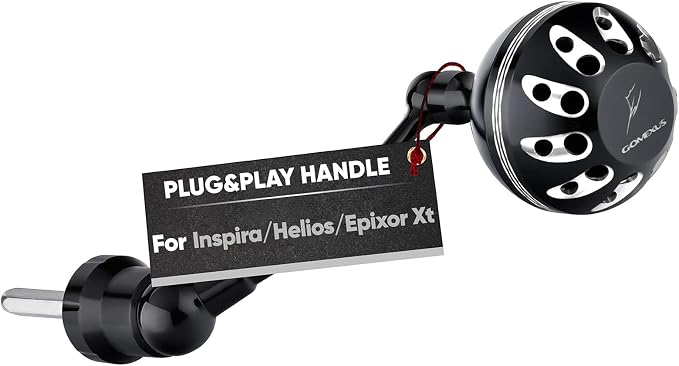 GOMEXUS Power Handle Compatible for Okuma Ceymar Avenger Helios Spinning Reel Replacement Crank