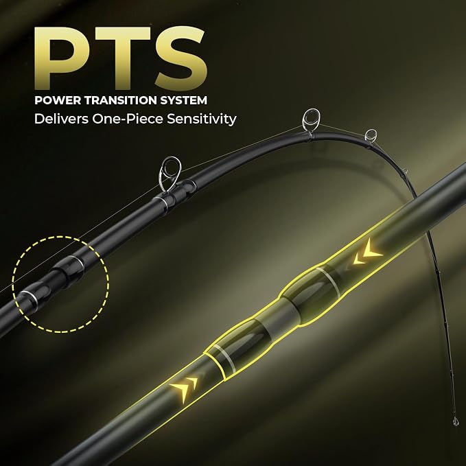 KastKing Spartacus Defender Twin-Tip Fishing Rod and Reel Combo, Spinning & Baitcaster Combo, KastFlex IM7 Graphite 2-Piece Blanks with Backup Tip Section, PTS System, EVA Handles