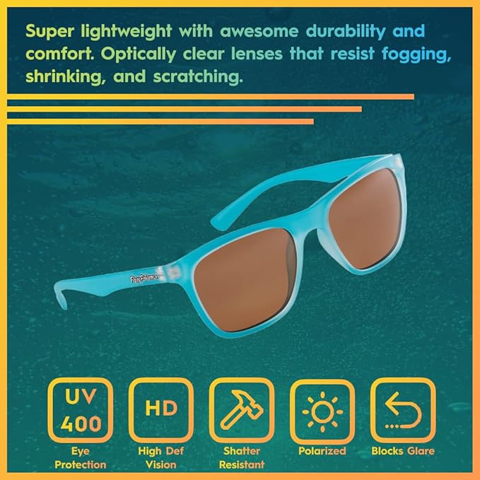 Flying Fisherman Fowey Polarized Sunglasses with AcuTint UV Blocker for Fishing and Outdoor Sports