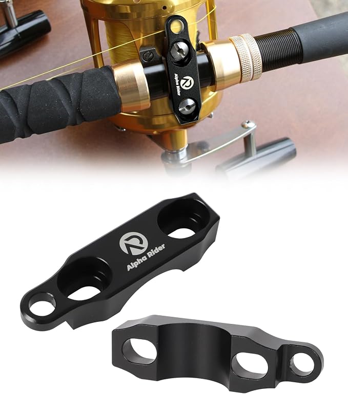 Fishing Reel Rod Clamp Fishing Reels Parts for Penn 20 30 50 70 International V VI Series Reel Rod Clamp Mount Anodized Aluminum Alloy (No Bolts or Screws)