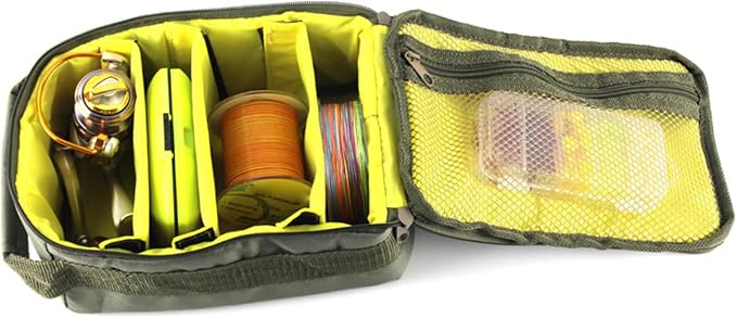 Fishing Reel Bag, Waterproof Fishing Tackle Bag Fishing Reel Gear Organizers Reel Storage Case Fishing Reel Gear Carry