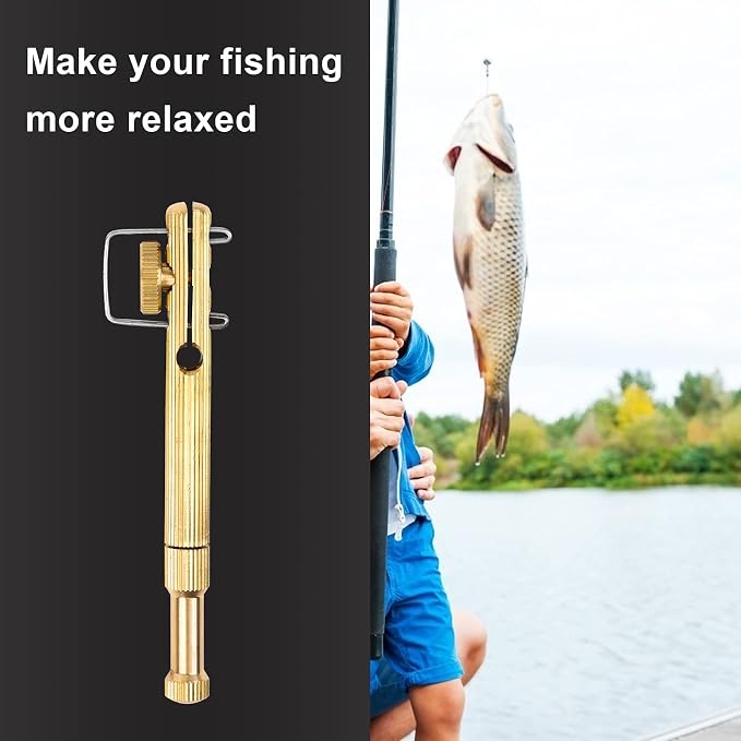Fishing Line Hook Knot Tying Tool, 1pcs/2pcs Copper Practical Knot Line Tying Knotting Tool Portable Fast Fishing Tie Hook