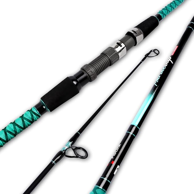 Fiblink Surf Fishing Rod Portable Travel Surf Spinning Rod 2 Piece/3 Piece/4 Piece Carbon Fiber Saltwater Fishing Rod 9'/10'/12'/13'/15'