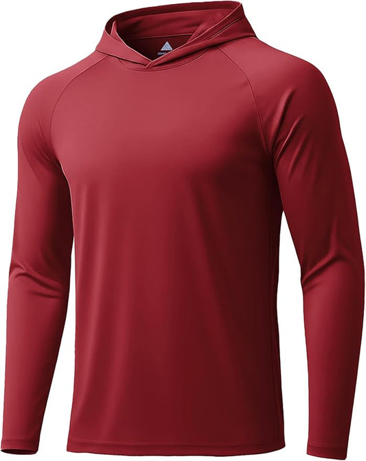 ZITY 3 Pack Men's Sun Protection Hoodie Shirt Fishing Shirts for Men UPF 50+ Long Sleeve Shirt Lightweight Rash Guard