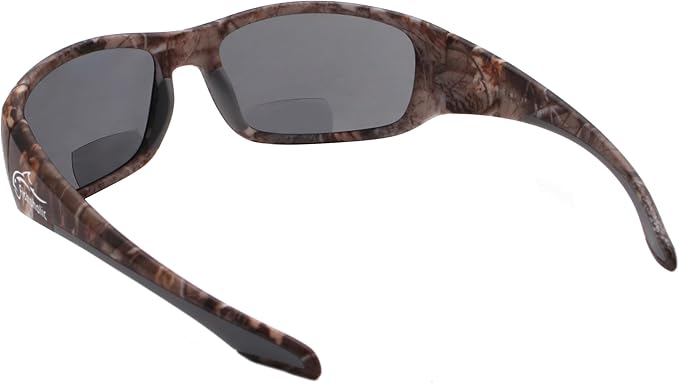 Fishoholic Polarized Bi-Focal Fishing Sunglasses with Reader Magnification (1.5x, 2.0x, 2.5x Options) and UV400 Protection
