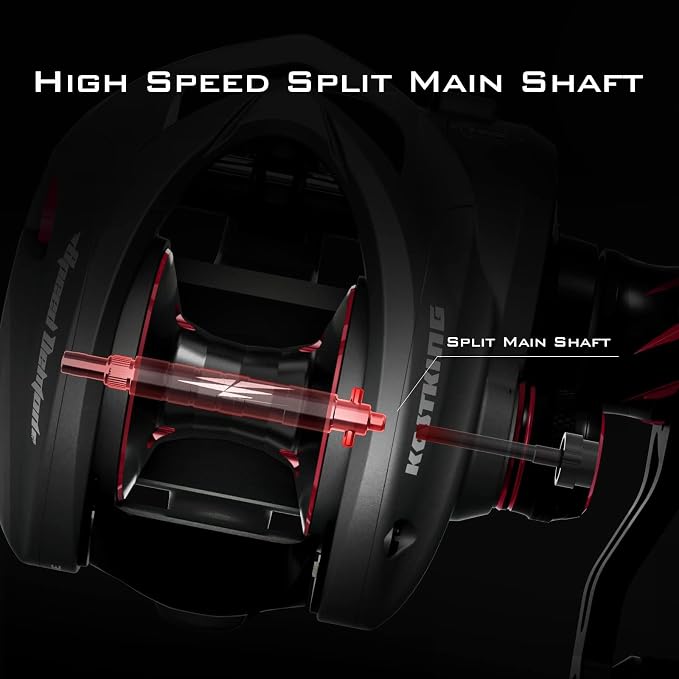 KastKing Speed Demon Elite Fishing Reel, World's Fastest 10.5:1 Gear Ratio/Deadbolt Baitcasting Reel, 10+1 Shielded Stainless Steel BB, CNC Lightweight Aluminum Frame, Available in Skipping Version