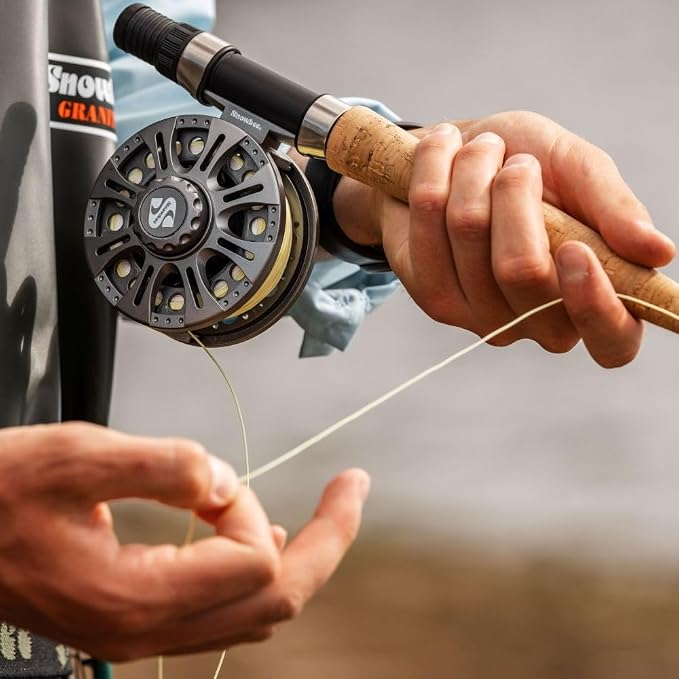 Snowbee Classic 2 Fly Reel – #7/8 Large Arbor, Fibreglass‑Reinforced Nylon Body, Rear Drag, Quick‑Release Spool, Suitable for Stillwater & Reservoir Trout Fishing