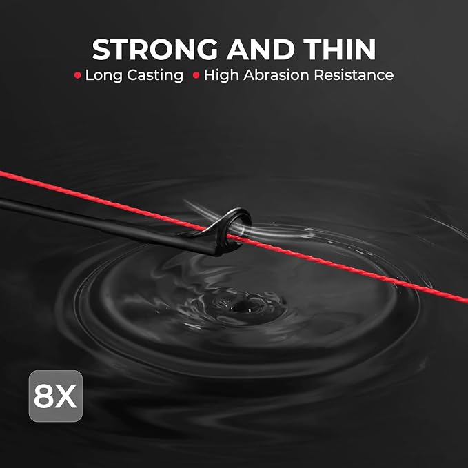 KastKing Superpower ColorShield Braided Fishing Line - Colorfast Braided Line, 100% Solution Dyed UHMWPE Fiber, Smooth & Strong Superline, Near Zero Stretch, Sensitive, High Abrasion Resistance