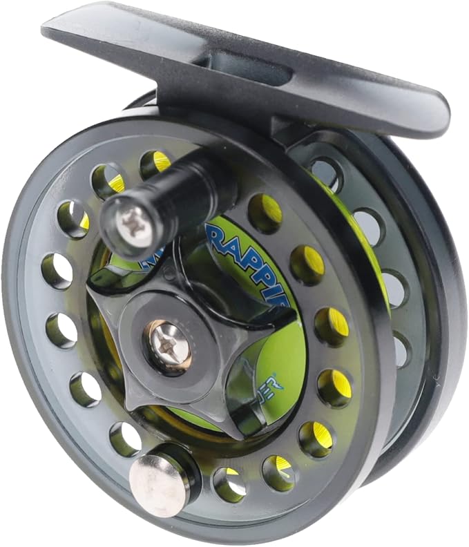 Lew's Crappie Thunder Jigging Fishing Reel, 2 Bearing System, Right-Hand Retrieve, Crappie Thunder Green