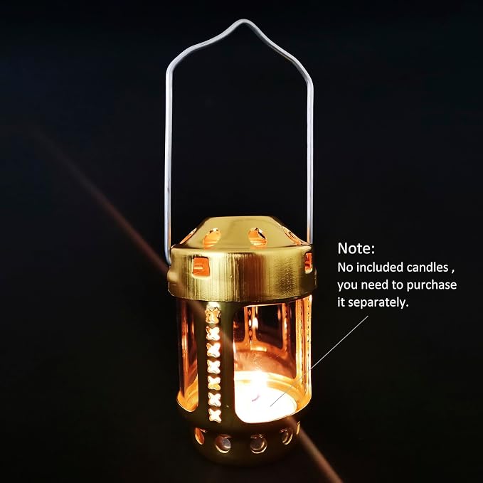 Portable Candle Lantern Night Fishing ing Outdoor Camping Aluminium Alloy Candle Lamp