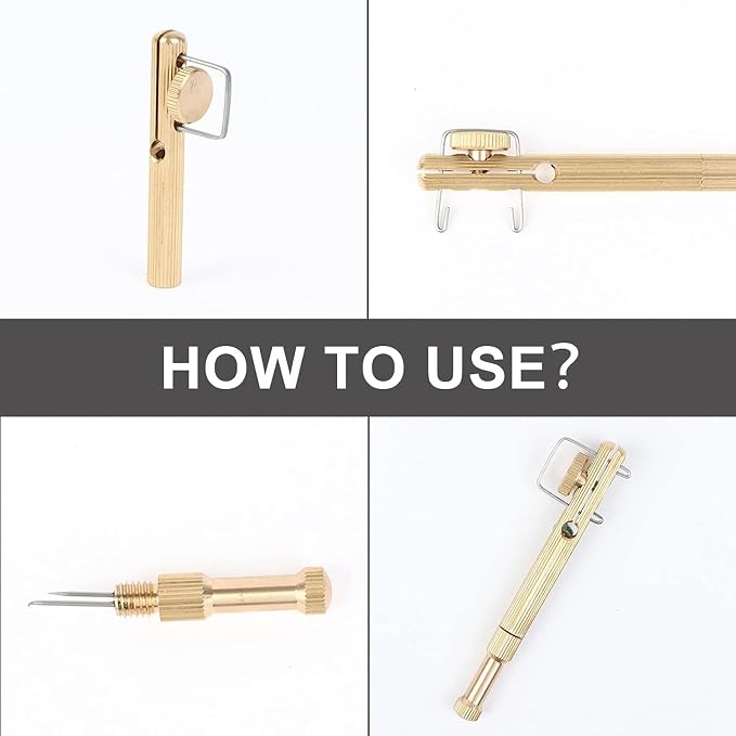 Fishing Line Hook Knot Tying Tool, 1pcs/2pcs Copper Practical Knot Line Tying Knotting Tool Portable Fast Fishing Tie Hook