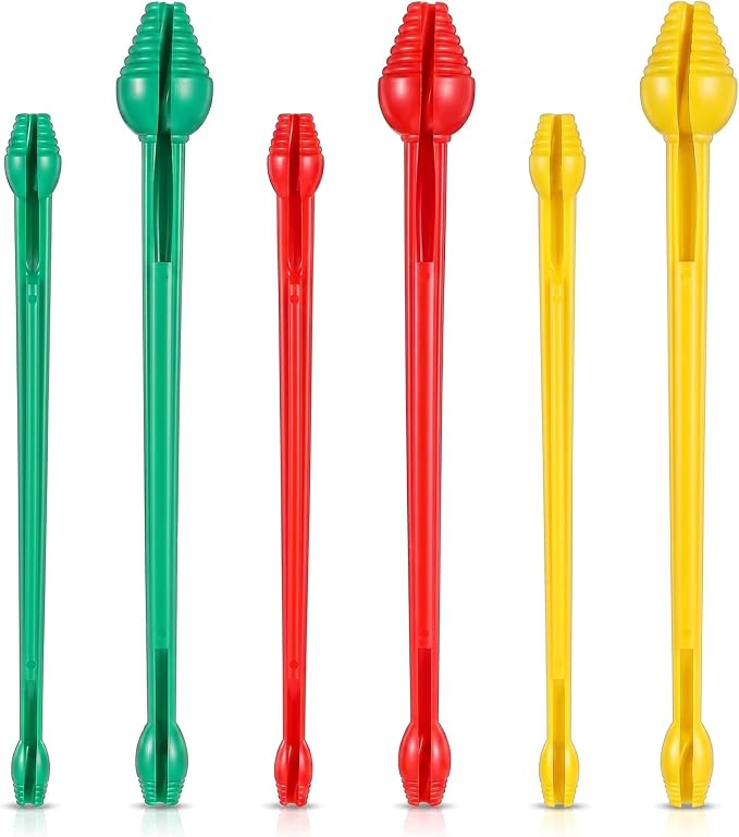 6 Pcs Fishing Hook Remover, Double-Head Design Fish Hook Remover Tool Fishing Gear Accessories (Red, Green, Yellow)
