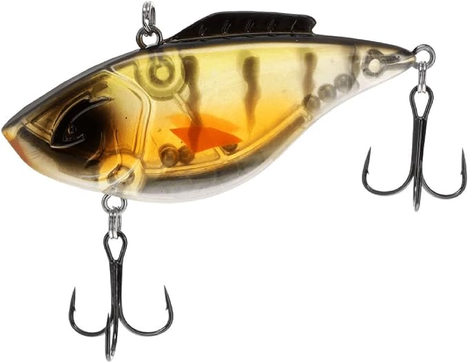Bill Lewis Hammer-Trap - Freshwater Lifelike Lipless Crankbait Fishing Lure with Mustad Triple Grip Hooks, 3/8 Oz - 5/8 Oz