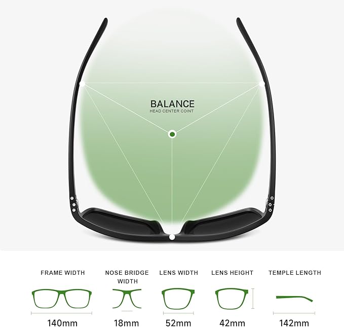 Fanshen Square Polarized Sunglasses for Men, 3 Pack Lightweight UV Protection Sun Glasses for Driving Fishing Golf