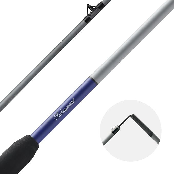 Shakespeare Catch More Fish Spincast Reel and Fishing Rod Combo with Kit