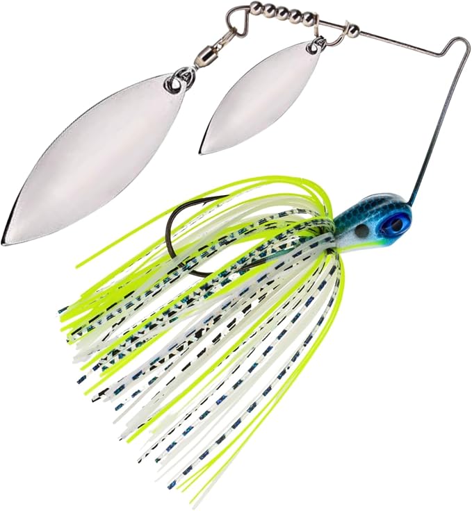 Reaction Tackle Spinner Bait Fishing Lure for Bass Fishing Also for Trout Pike Salmon Walleye (3-Pack)
