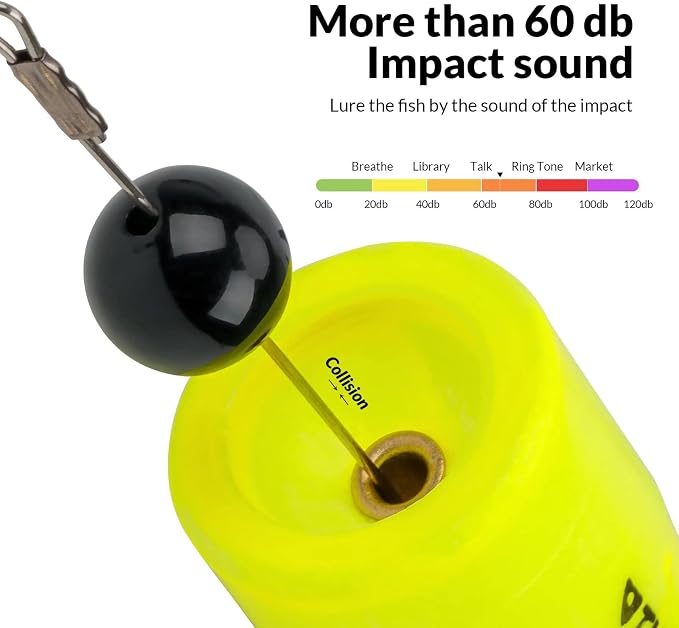 THKFISH Fishing Floats Bobbers Fishing Popping Cork Trout Float Rig Weighted Popping Floats Cork Trout Floats for Fishing Saltwater 4PCS