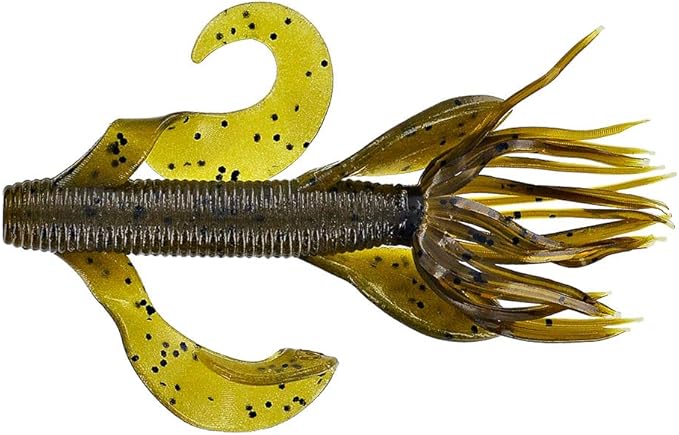Yamamoto 4" Kreature Realistic Soft Plastic Fishing Lure Baits with Wings and Free-Flowing Skirt - 7 Pack