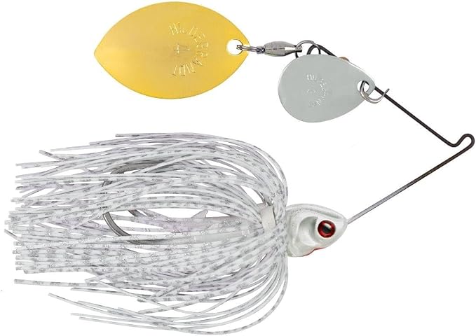 BOOYAH Covert Finesse Oklahoma Colorado-White Silver Scale/Pearl Head #4 Gold Oklahoma #3 Nickel Colorado-3/8 oz