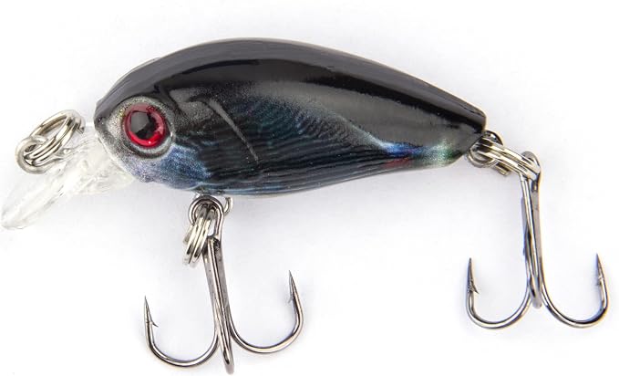 Micro Fishing Lures Crankbaits Baits Lure，Mini Fishing Lure Swimbaits Micro Crank Baits Topwater Lures for Freshwater Saltwater Bluegill Pumpkinseeds Trout Perch with Tackle Boxes