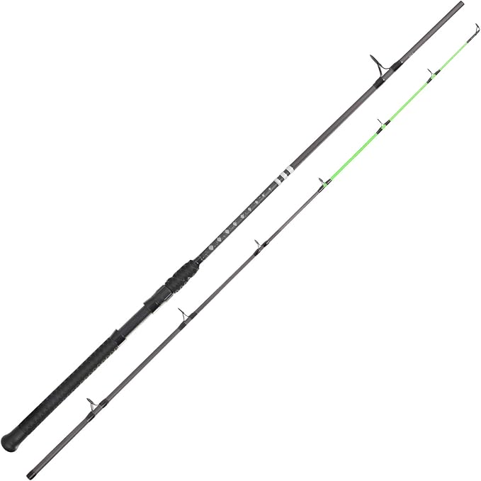 KastKing KONG Fishing Rod, Powerful, Lightweight S-Curve Graphite Rod Blanks, Nano Resin Technology, Stainless-Steel Double-Foot Guides w/Titanium Oxide Rings, Non-Slip Handles, Chartreuse Strike Tips